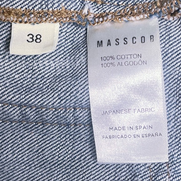 Masscob Giant Wide Leg Trouser High Waist Jeans Size 38 EU 6 US - Picture 4 of 5